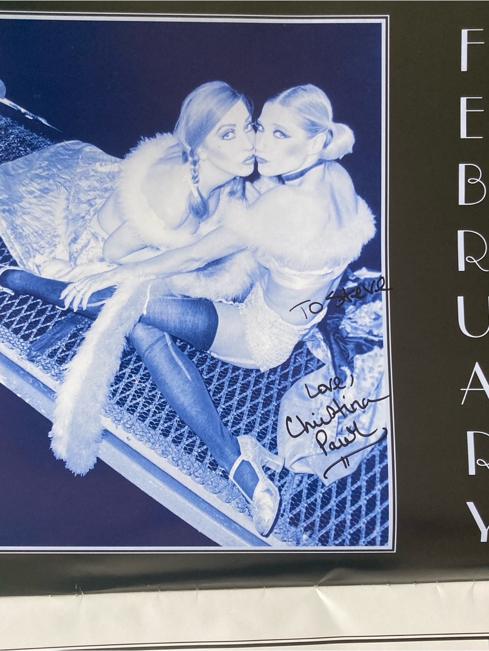 THE Kit Kat Girls Kalendar Calendar 1999 Cabaret broadway Revival Signed By Two - Picture 4 of 10